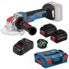 Bosch GWX 18V-10SC X-LOCK  ÚHLOVÁ BRUSKA  bezuhlíková Ø125mm  (2x ProCORE 8,0Ah, GAL18-160C, L-Boxx, GCY42) 06017B0401