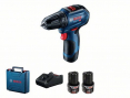 Bosch GSR 12V-30 VRTACÍ ŠROUBOVÁK (2x2,0Ah, GAL1240V, kufr) 06019G9000